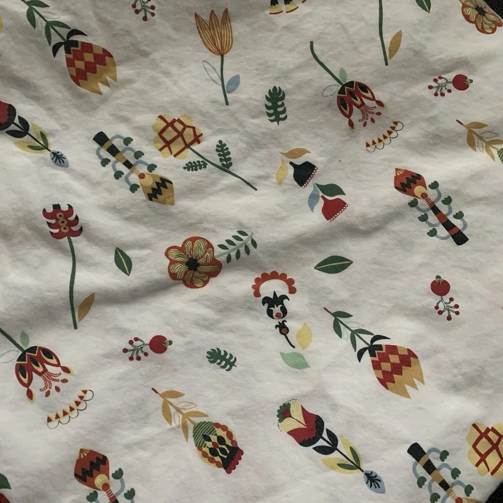 Ikea Rosenfibbla Duvet Cover + Pillowcase‎ Scandinavian Nordic Folk Art Flowers